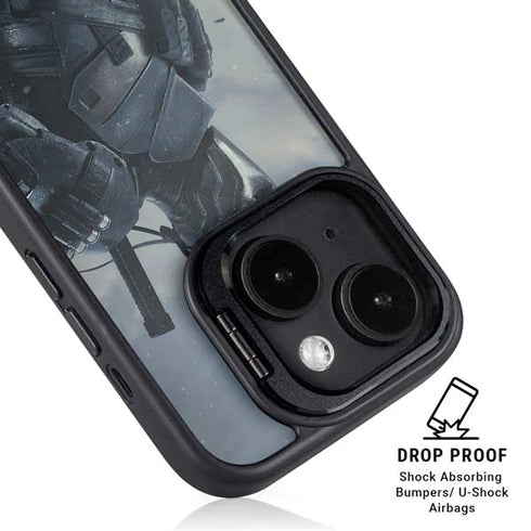 DC Comics Arkham Origins Deathstroke iPhone 15 Kickstand Case